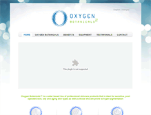 Tablet Screenshot of oxygen-botanicals.com